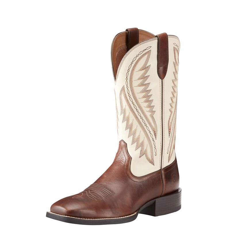 Ariat Western: Sport Stonewall Botas Western Hombre - Marrones / Creme (UNOTM0694)